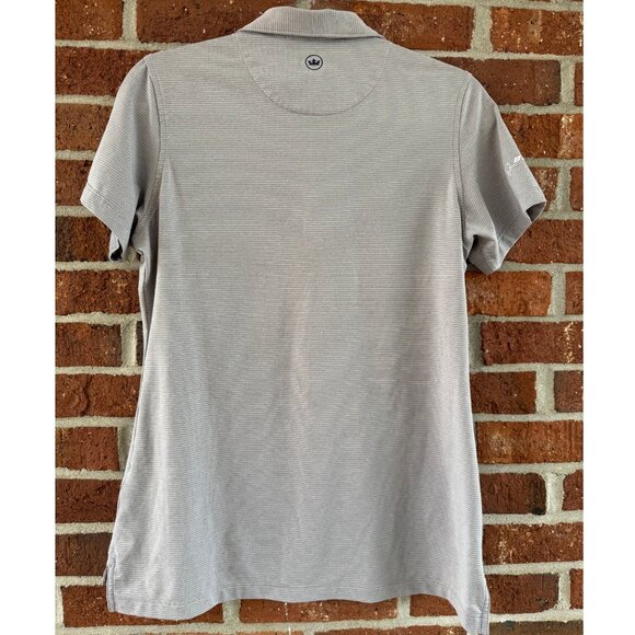 Peter Millar Gray Stripe Golf Polo RBC Heritage Boeing Women’s M UPF 50+ - Picture 2 of 10